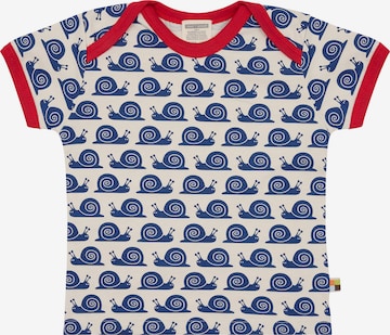 loud + proud Shirt 'Schnecken' in Blau: Vorderseite