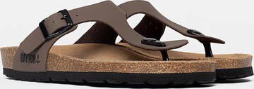 Bayton T-bar sandals 'Mercure' in Brown