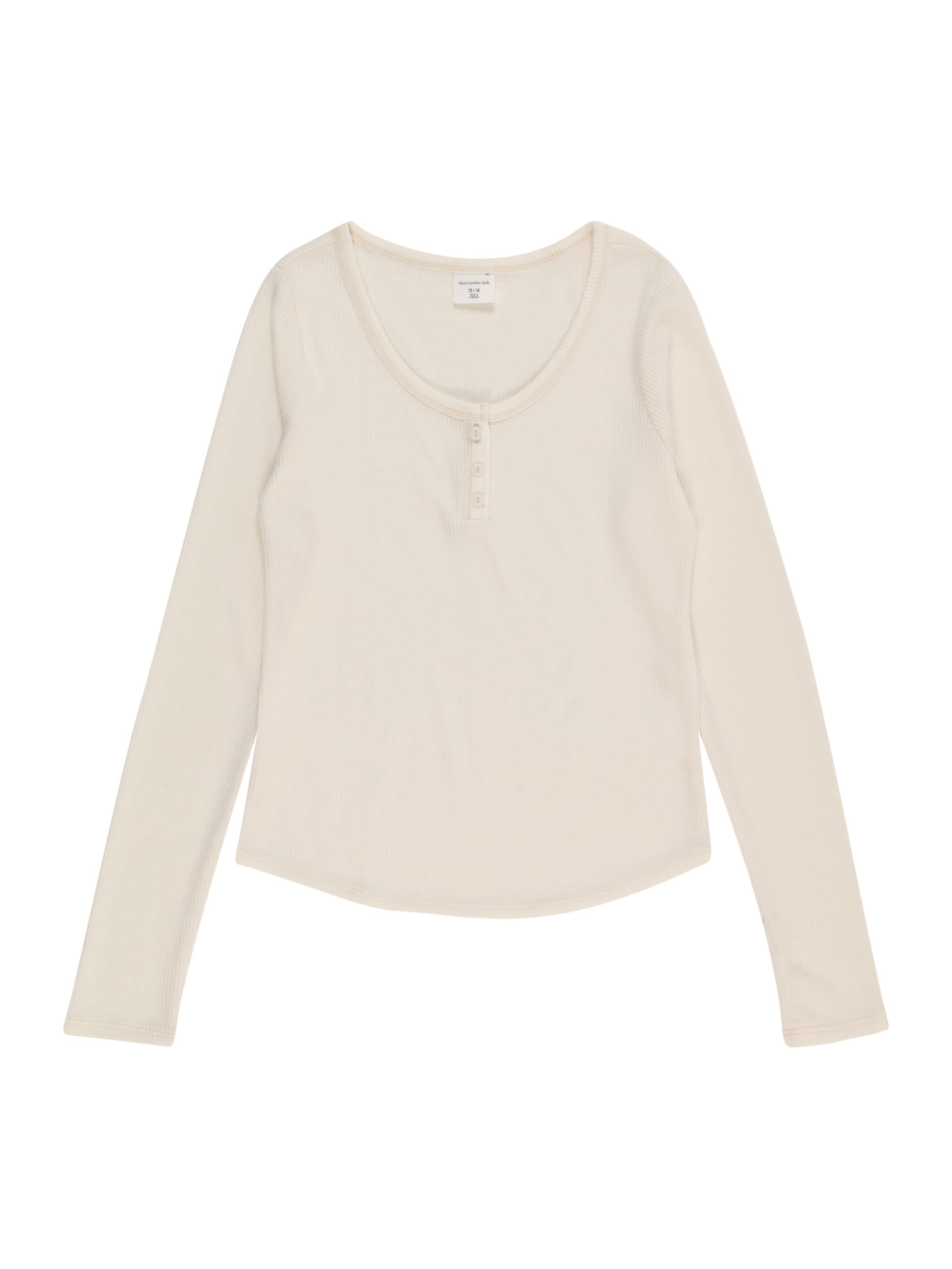 Abercrombie & Fitch Tričko – béžová: přední strana