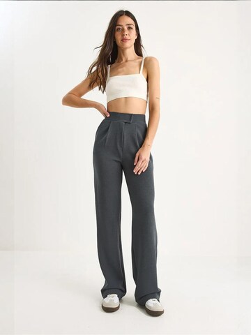 Loosefit Pantalon à pince Bianco Lucci en gris