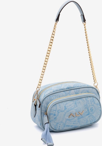Alviero Martini Schoudertas in Blauw: voorkant