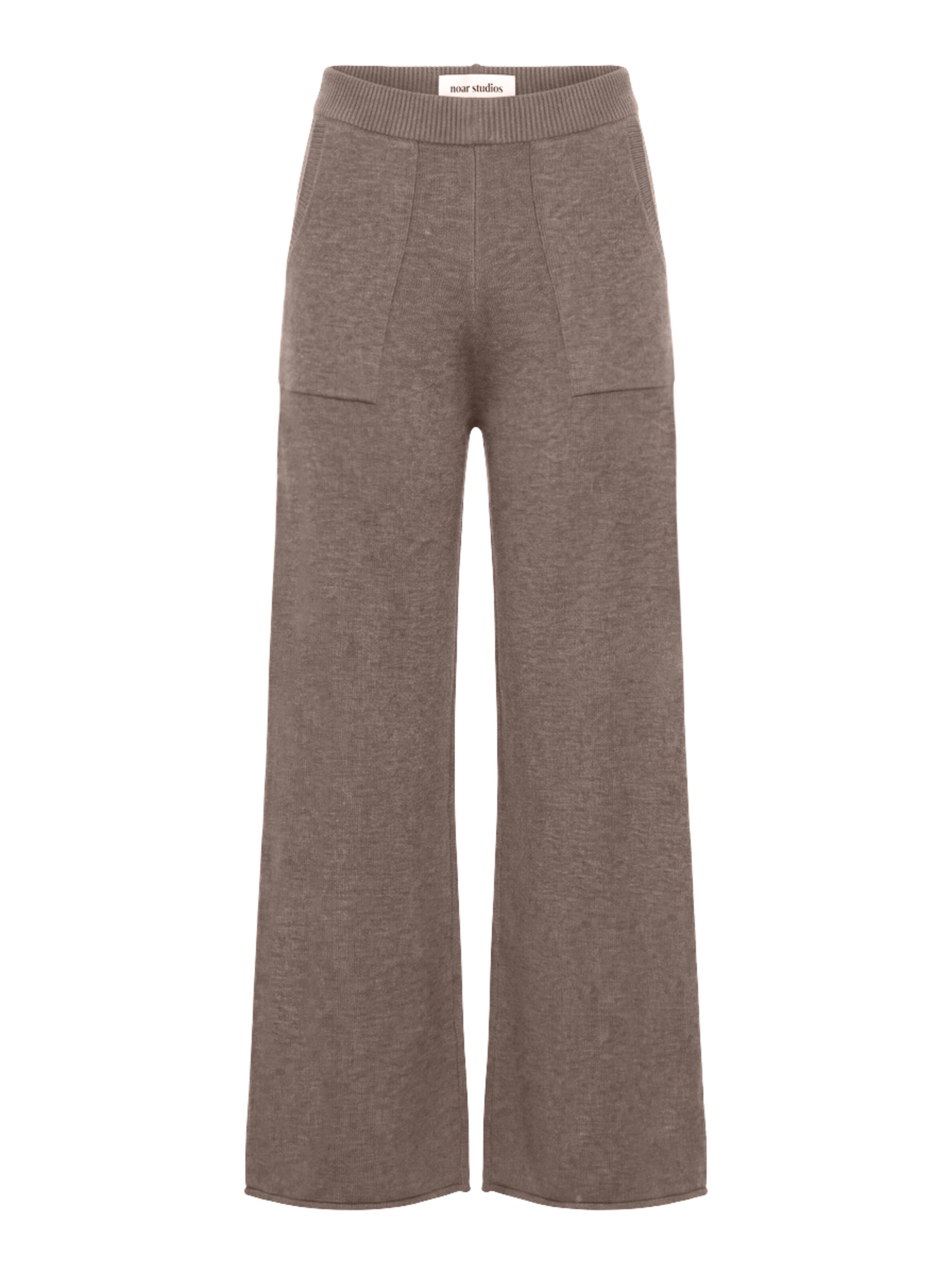 noar studios Regular Hose in Braun: Vorderseite