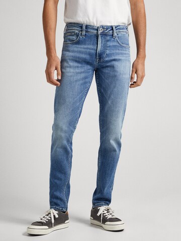 Pepe Jeans - Slimfit Vaquero 'FINSBURY' en azul: frente
