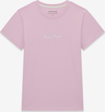 T-shirt GUESS JEANS en rose : devant