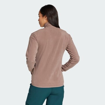 Veste en polaire fonctionnelle 'Essentials' ADIDAS TERREX en marron