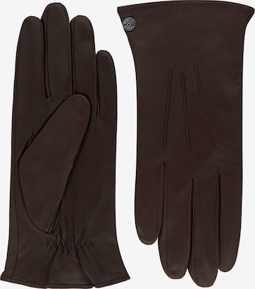 Gants 'TALLINN TOUCH' Roeckl en marron : devant