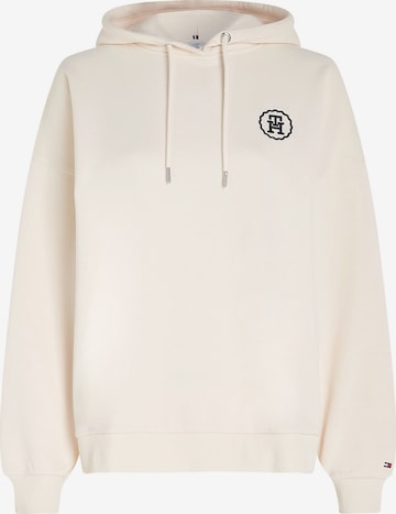 Sweat-shirt TOMMY HILFIGER en beige : devant