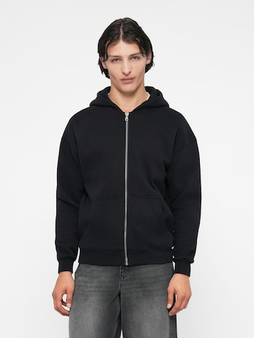 Hanorac de la HOLLISTER pe negru: față