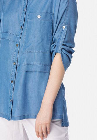 HELMIDGE Jeanshemd in Blau