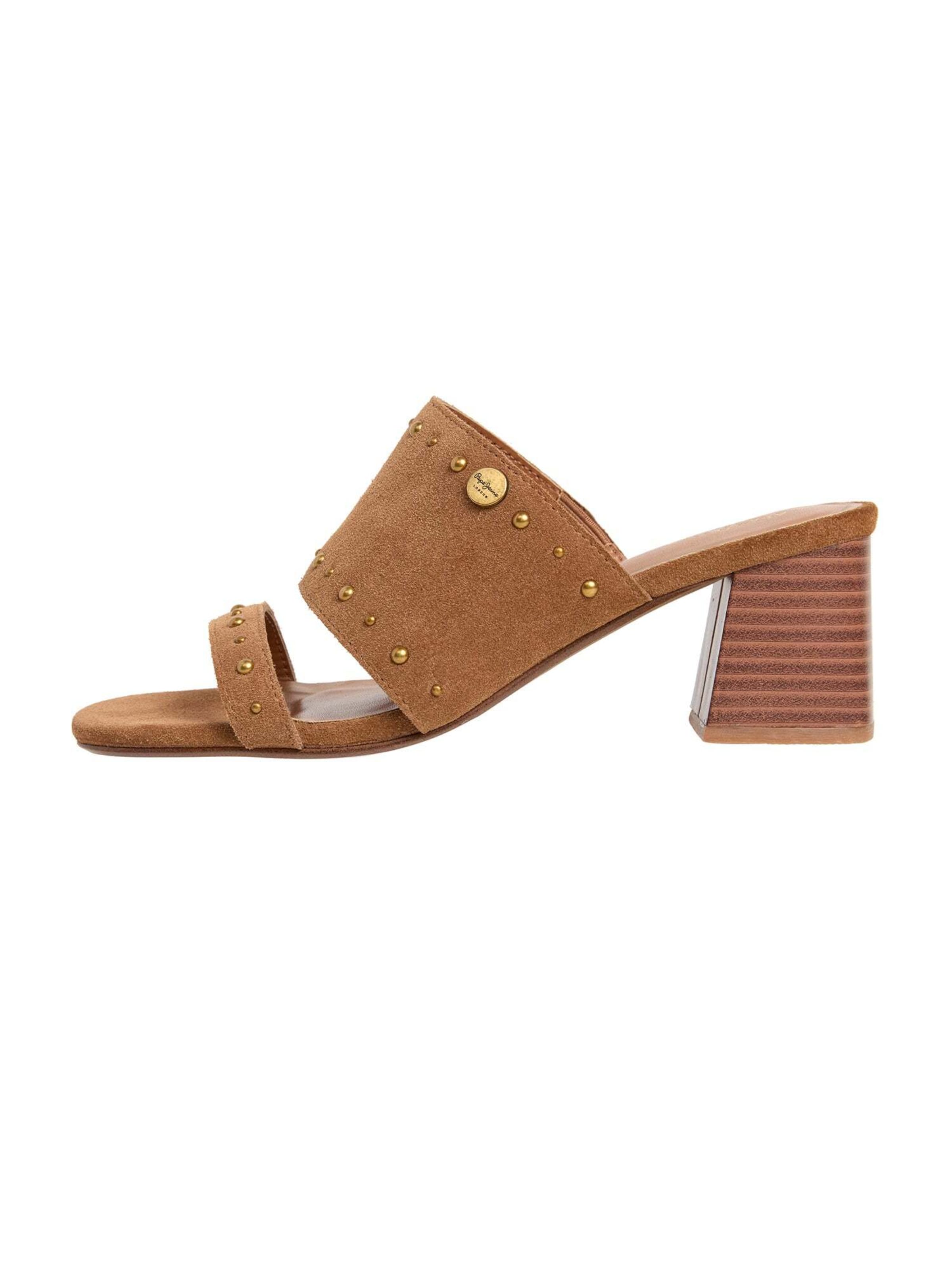 Pepe Jeans Sandale 'CARISSE' in Braun: Vorderseite