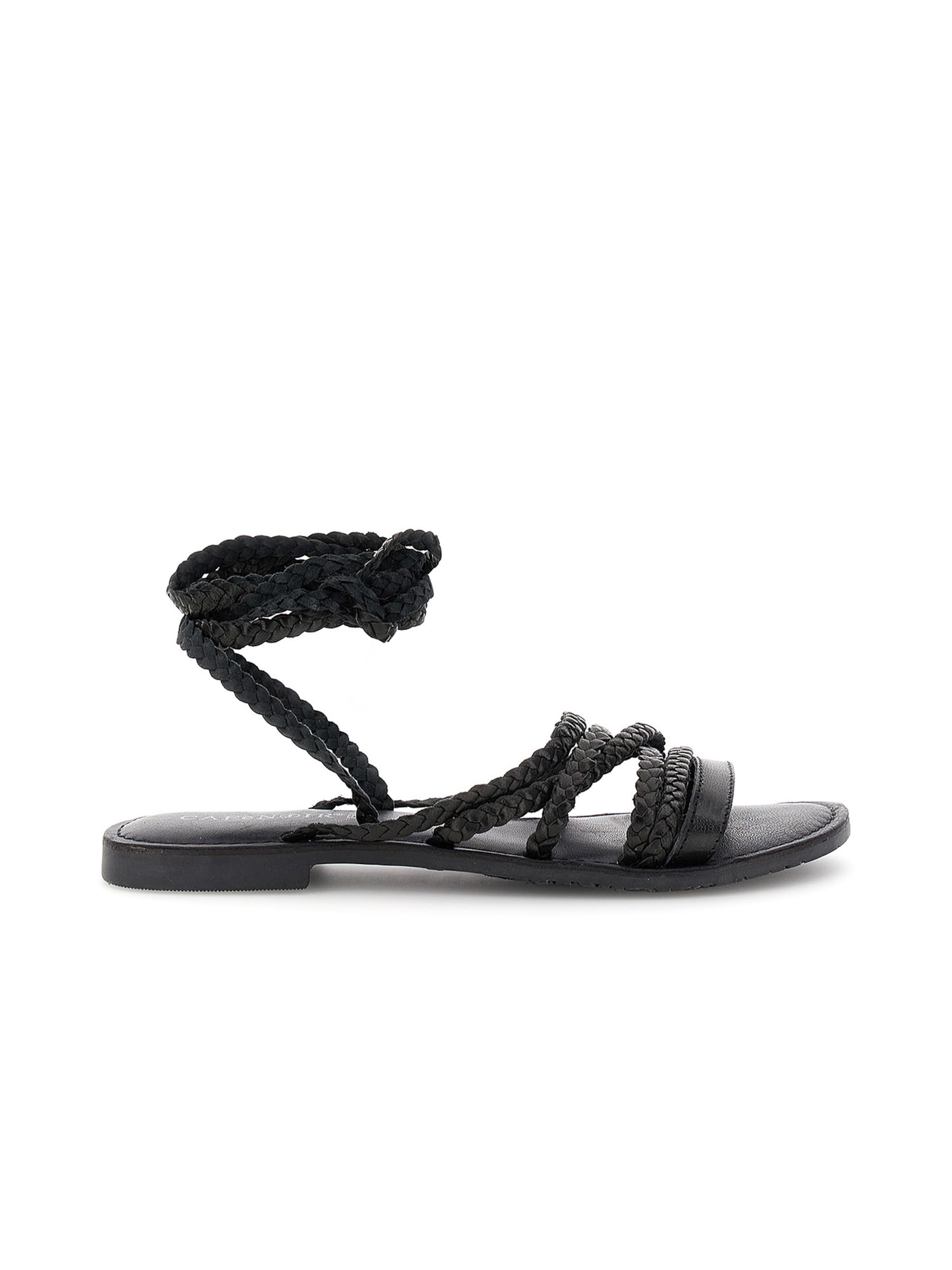 CAFè NOIR Strap sandal in Black