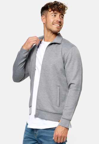 INDICODE JEANS Sweatvest 'Sharpis' in Grijs