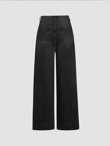 Hiccup Wide Leg Jeans in Schwarz