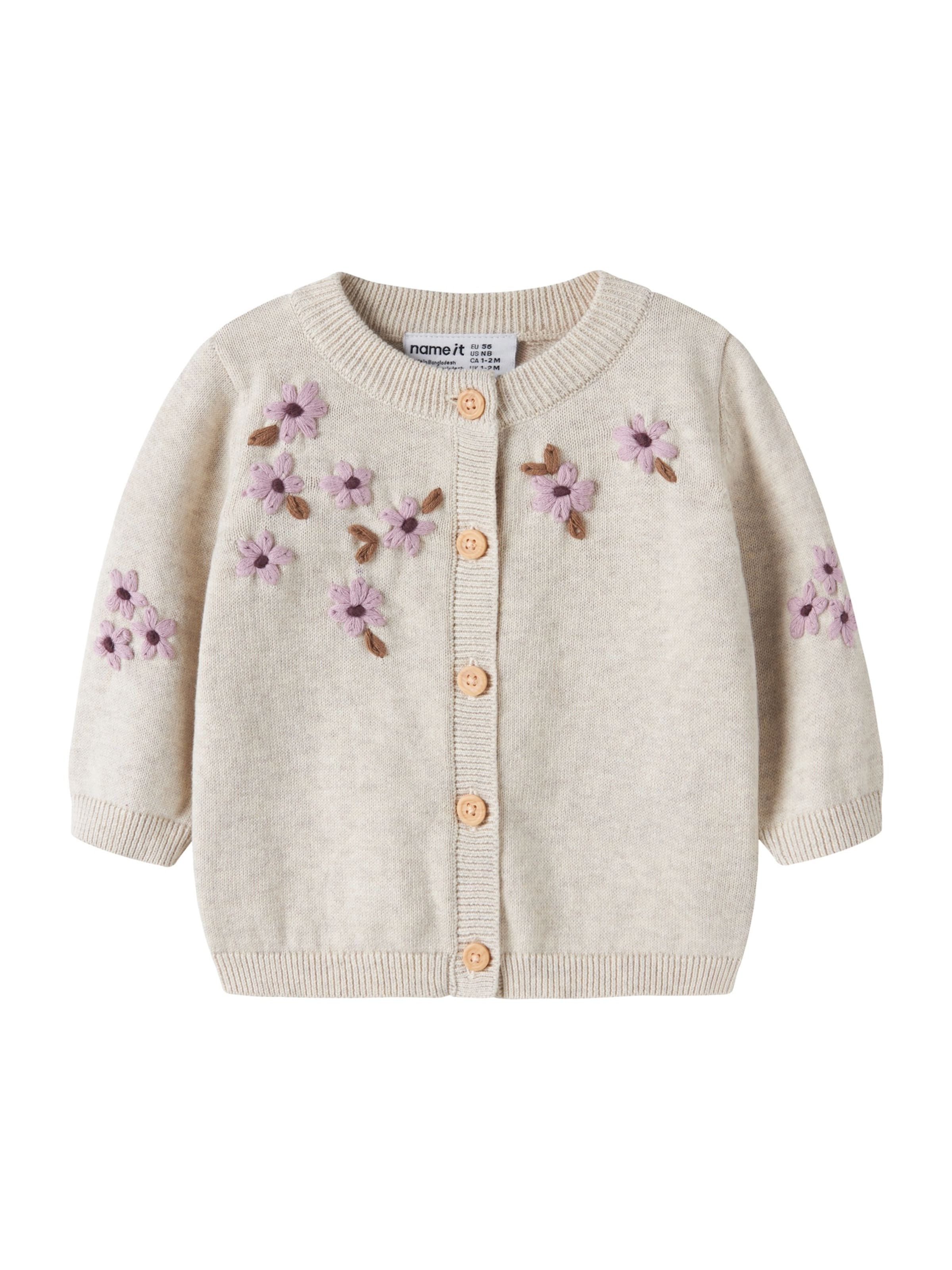 NAME IT Cardigan 'NBFRUCCA' i grå: forside