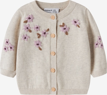NAME IT Cardigan 'NBFRUCCA' i grå: forside