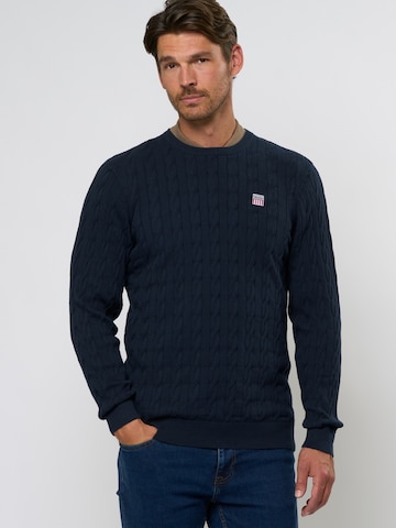 Pull-over 'Grant' VINSON en bleu : devant