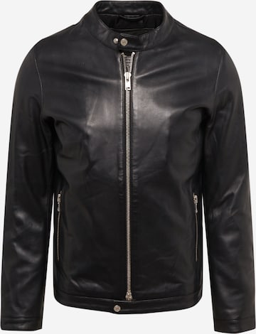 Liu Jo Uomo Between-Season Jacket 'PELLE' in Black: front