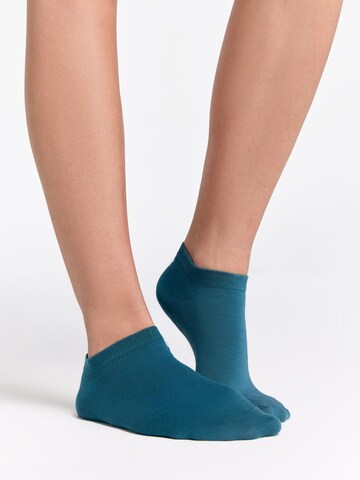 Albero Natur Ankle Socks 'Bio-Baumwoll-Sneakersocken Unisex - 6er Pack' in Blue