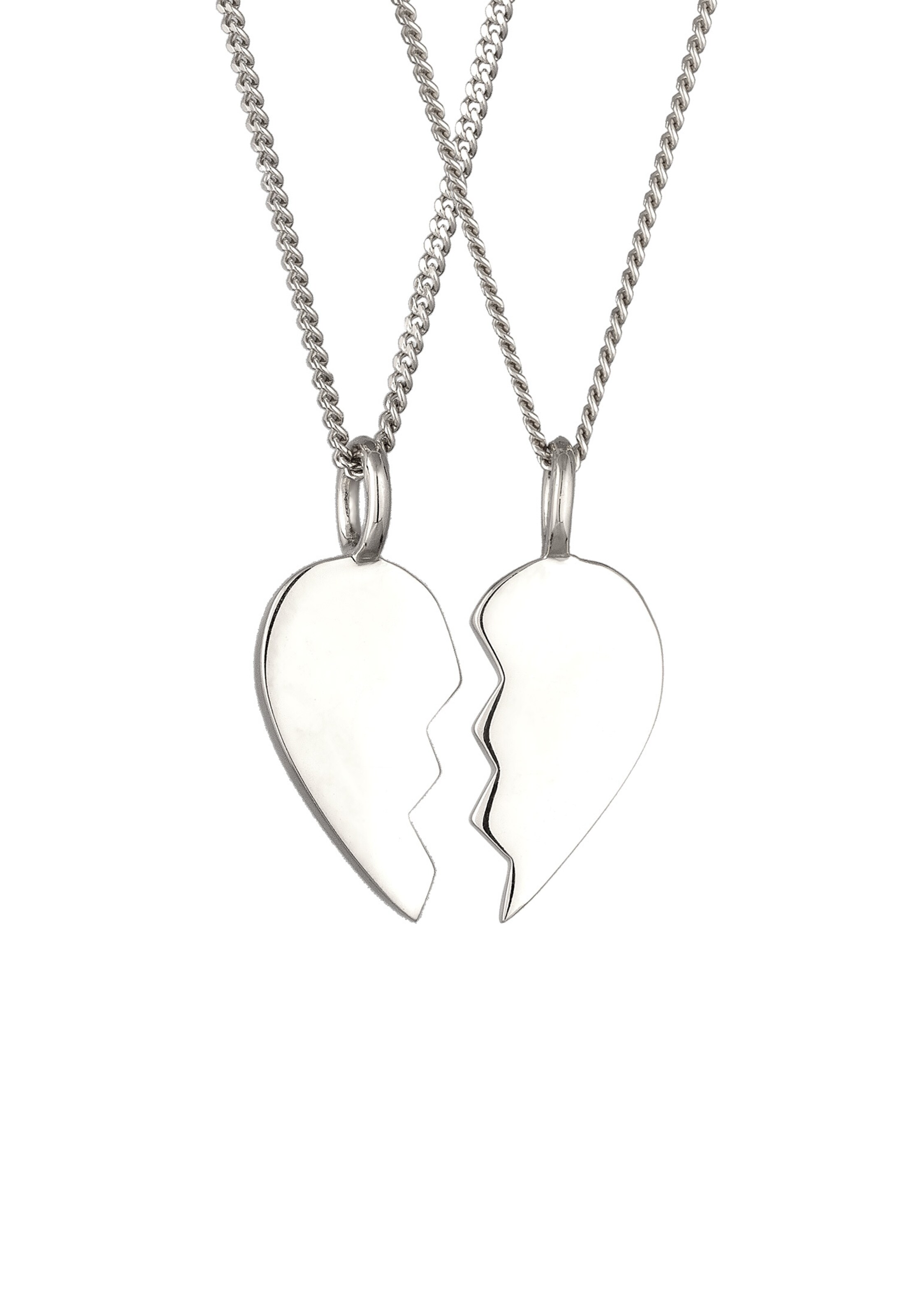 ELLI Sieraden set 'Herz' in Zilver