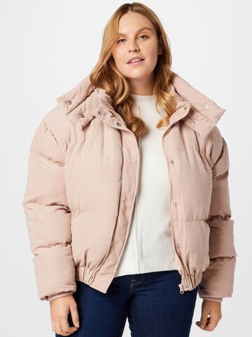 Missguided Plus Between-season jacket in Pink: front