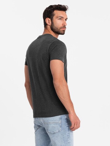 Ombre Shirt in Schwarz