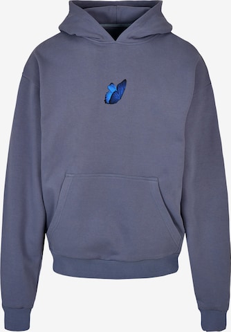 MT Upscale - Sweatshirt 'Le Papillon' em azul: frente