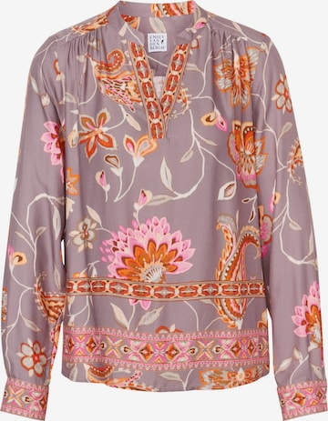 Emily Van Den Bergh Bluse in Grau: Vorderseite