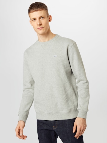 Lee Sweatshirt 'PLAIN CREW SWS' in Grau: predná strana