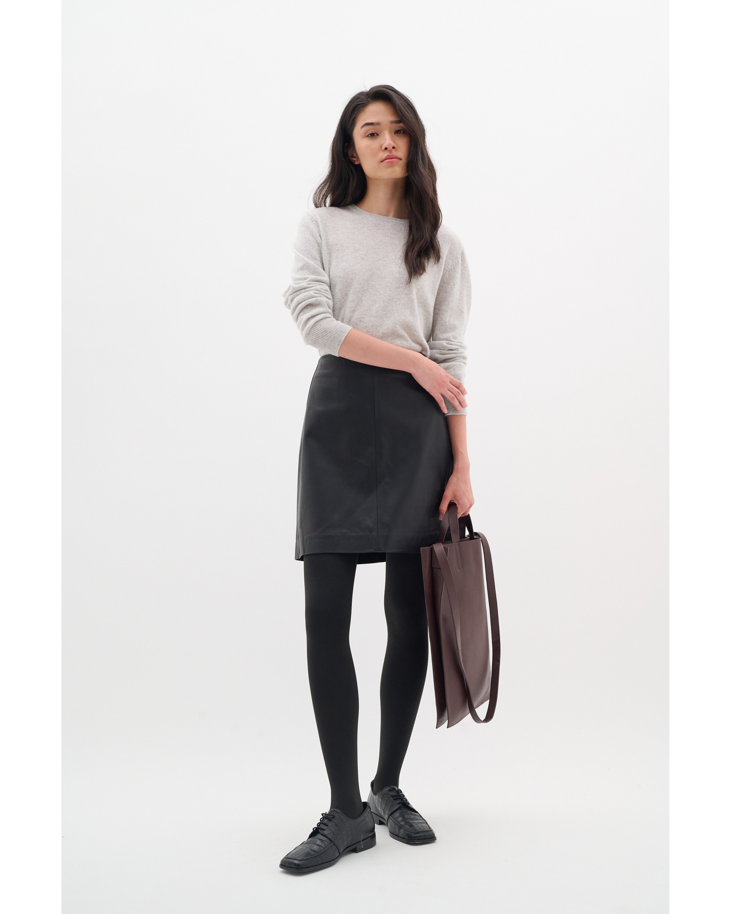 InWear - Saia 'LestherIW' em preto