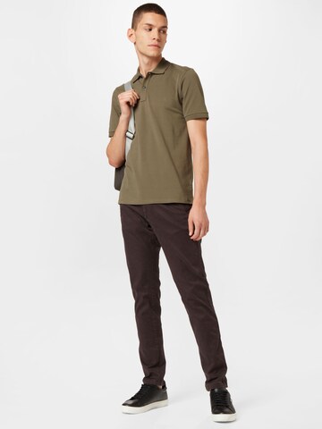 Coupe slim T-Shirt 'Level 5' OLYMP en vert