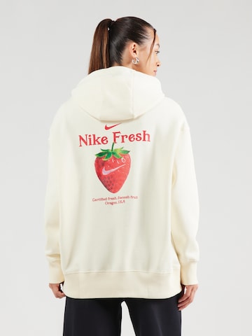 Nike Sportswear Sweatshirt in Wit: voorkant