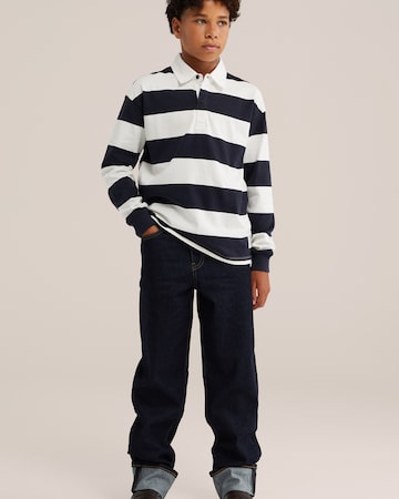 WE Fashion Poloshirt in Blau