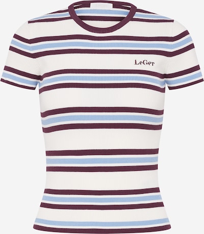 Marškinėliai 'Danielle' iš LeGer by Lena Gercke, spalva – šviesiai mėlyna / ciklameno spalva / balta, Prekių apžvalga