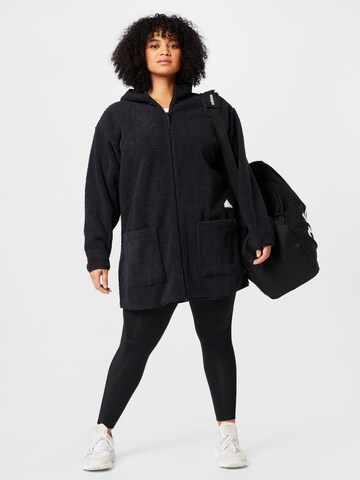 ADIDAS SPORTSWEAR Athletic fleece jacket 'Polar Fleece Long ' in Black