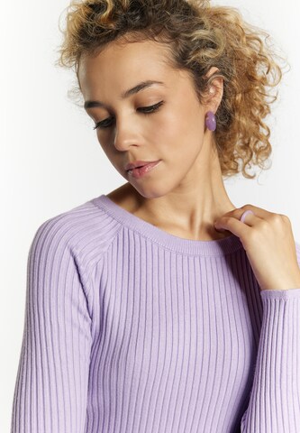 myMo at night - Pullover 'Blonda' em roxo