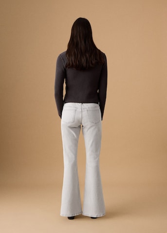 MANGO TEEN Wide Leg Jeans 'Tessa' in Grau