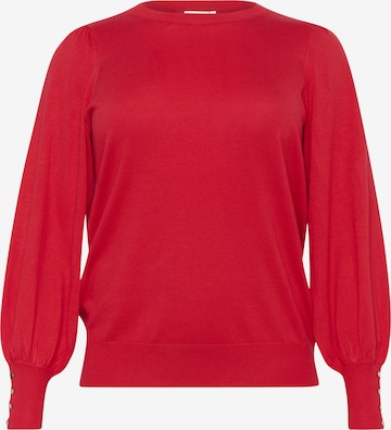 KAFFE CURVE Sweater 'Lizzy' in Red: front