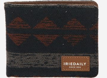 Iriedaily Wallet in Blue: front