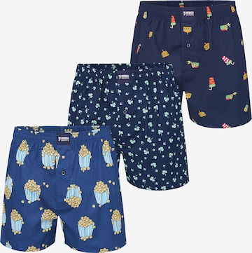 Happy Shorts Boxershorts ' Print Sets ' in Blauw: voorkant