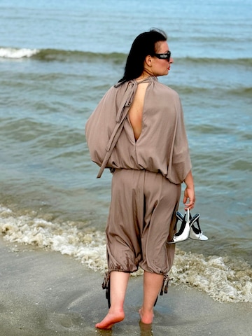 IUnique Bluse 'Grey Viscose Kimono Blouse' in Grau