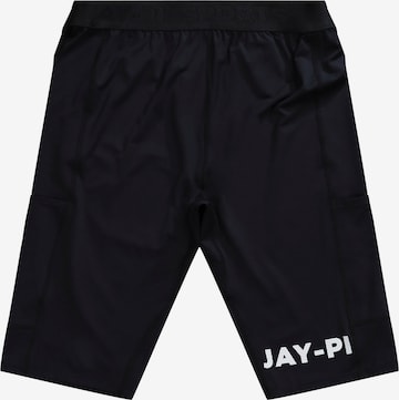 JAY-PI Skinny Workout Pants in Black: front