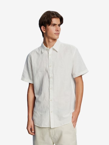 ESPRIT Regular fit Риза в бяло: отпред
