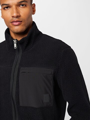 Matinique Fleece Jacket 'Isaac' in Black