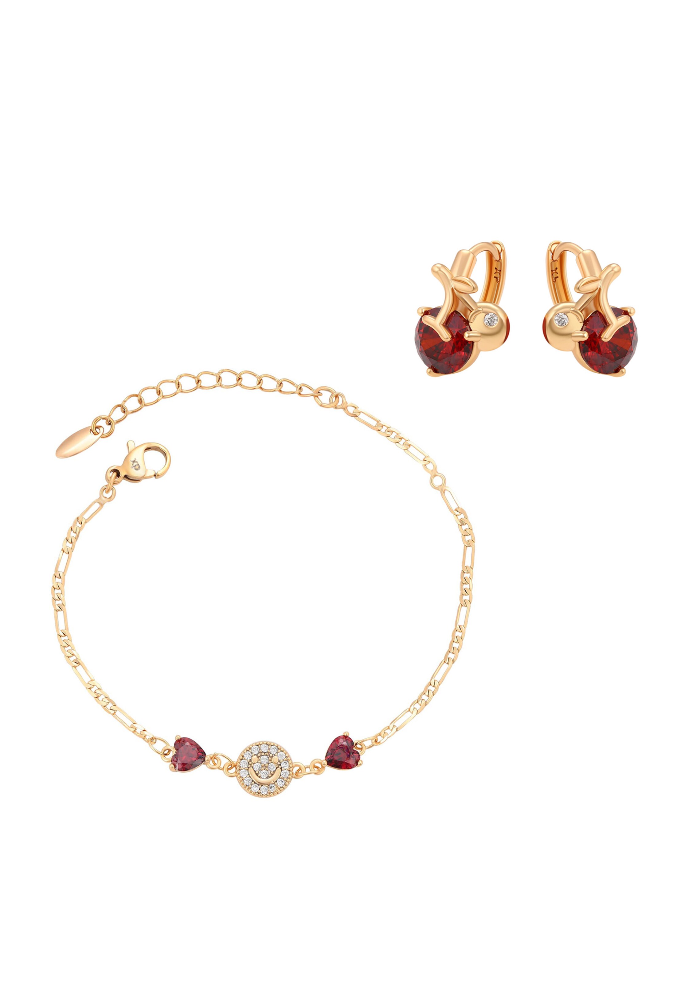 faina Jewelry Set in Gold: front