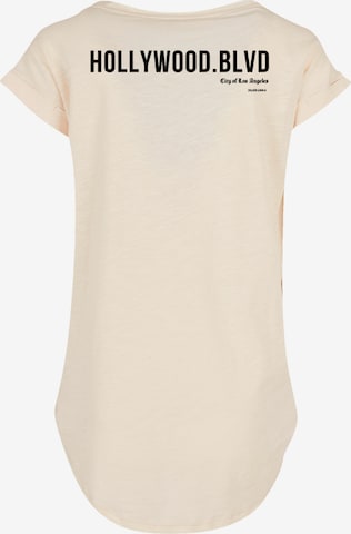 T-shirt 'Hollywood boulevard' F4NT4STIC en beige