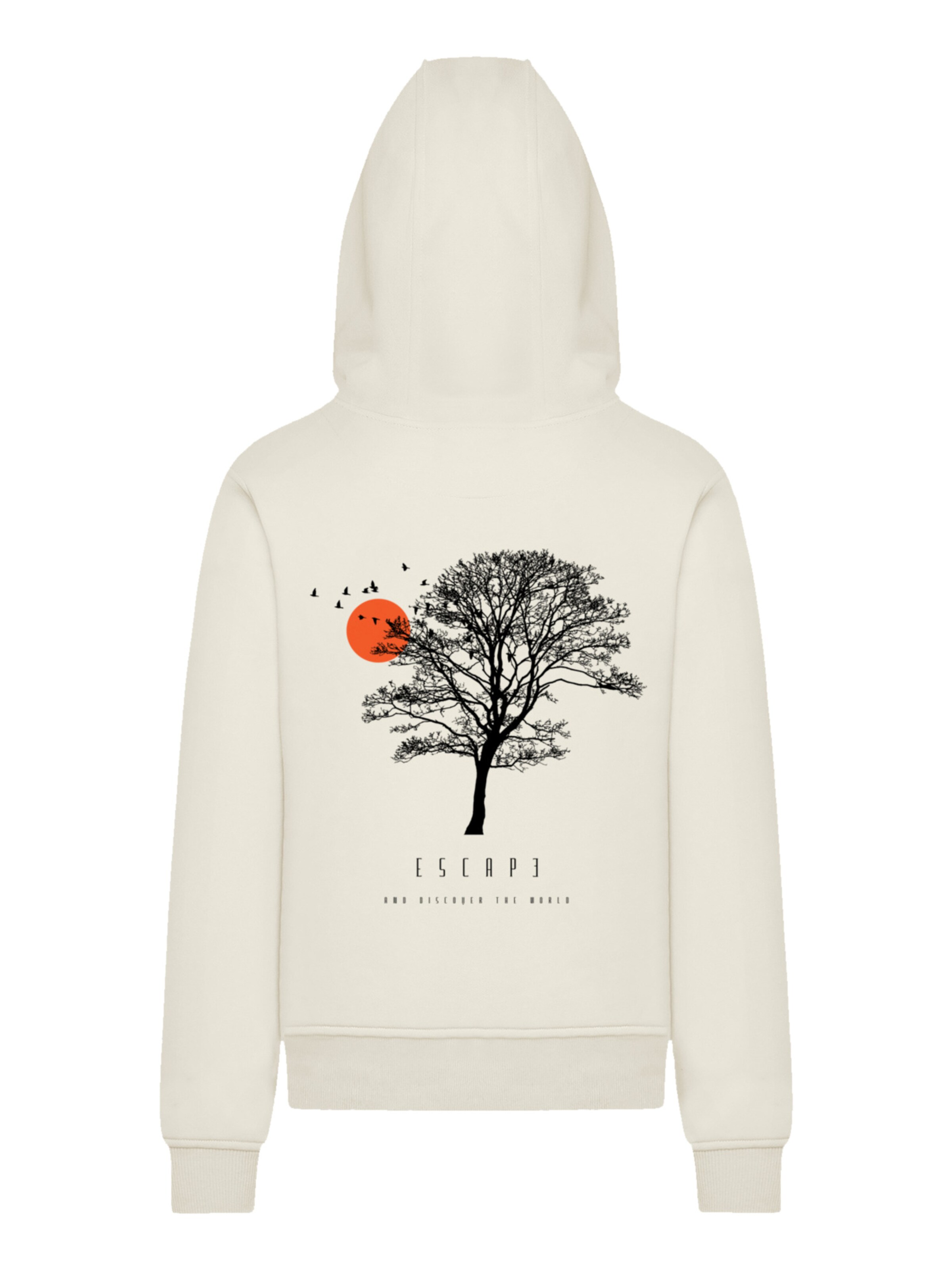 F4NT4STIC Sweater 'Escape Discover the World Tree Birds' in White