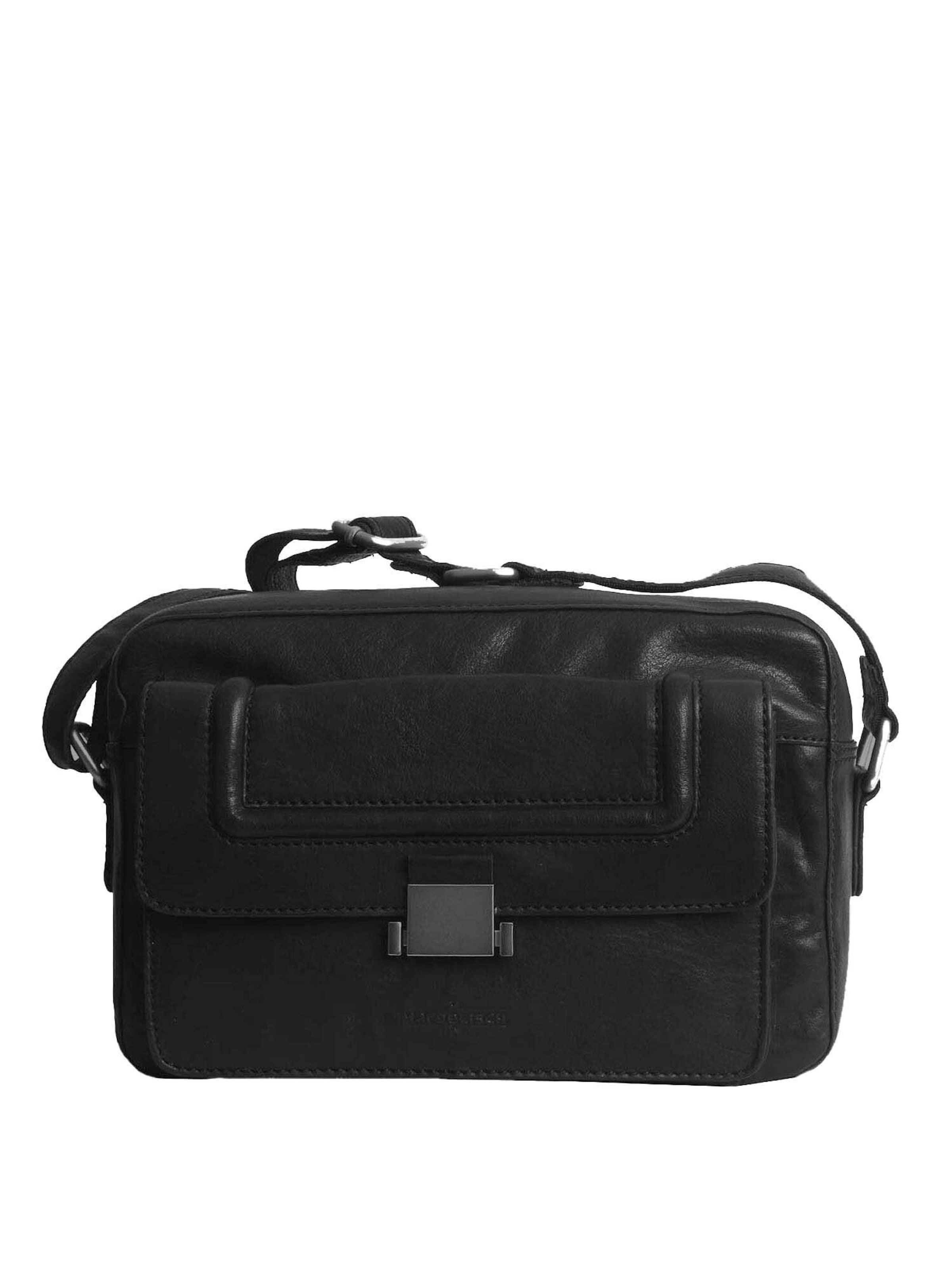 margelisch Schoudertas 'Ebel  1' in Zwart: voorkant