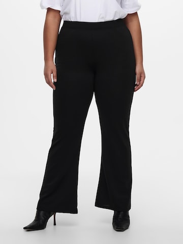 ONLY Carmakoma Flared Pants 'Pever' in Black: front