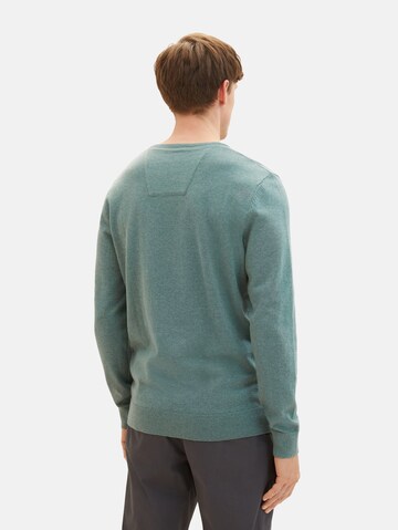 TOM TAILOR Regular Fit Pullover in Grün