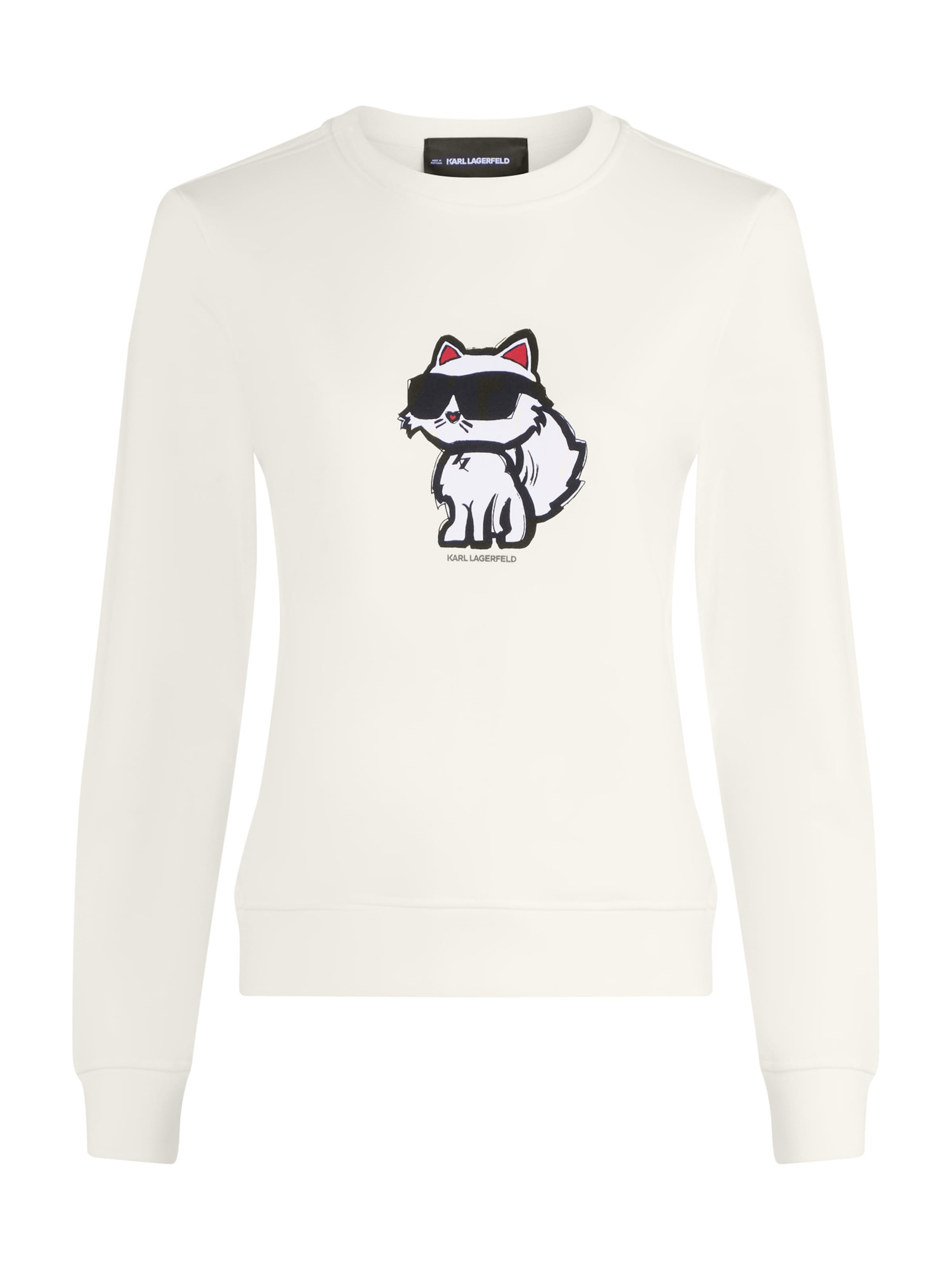 Karl Lagerfeld - Sudadera 'Ikon' en blanco: frente